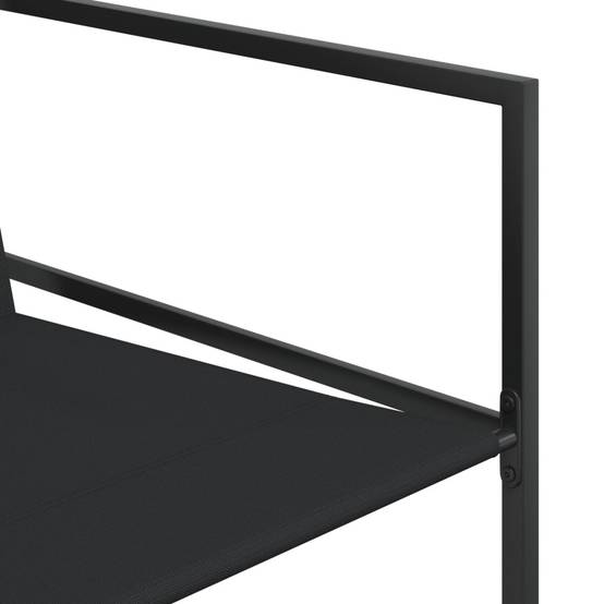 Grande Table de Jardin 330cm et 12 Chaises Textilène, Mobilier d'Extérieur Encastrable pour 12 Personnes Noir – ComfortXL Outdoor Living - Image 5