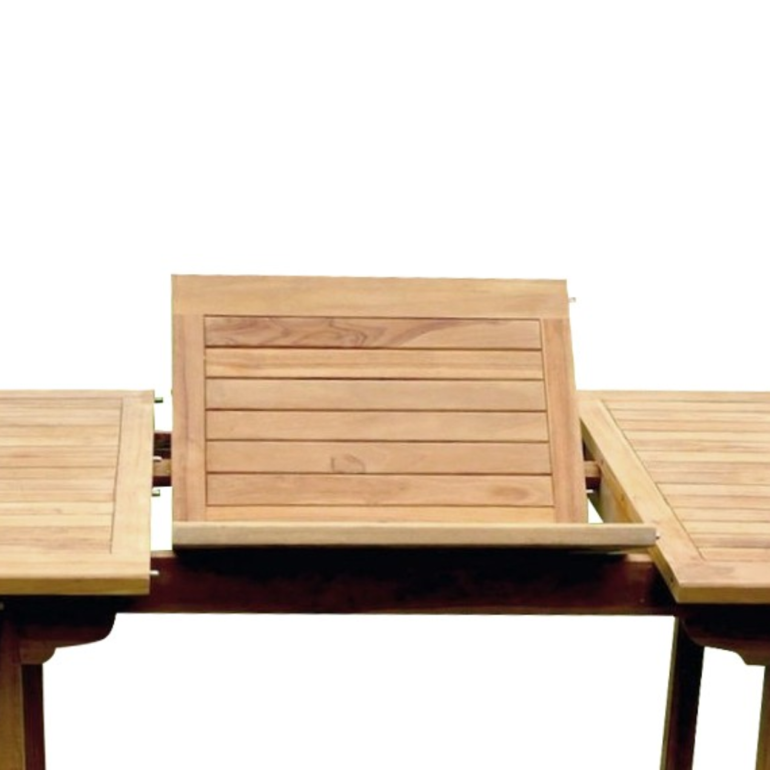 Salon de jardin Teck 10 places Table rectangulaire 6 chaises 2 fauteuils KAJANG - Image 7