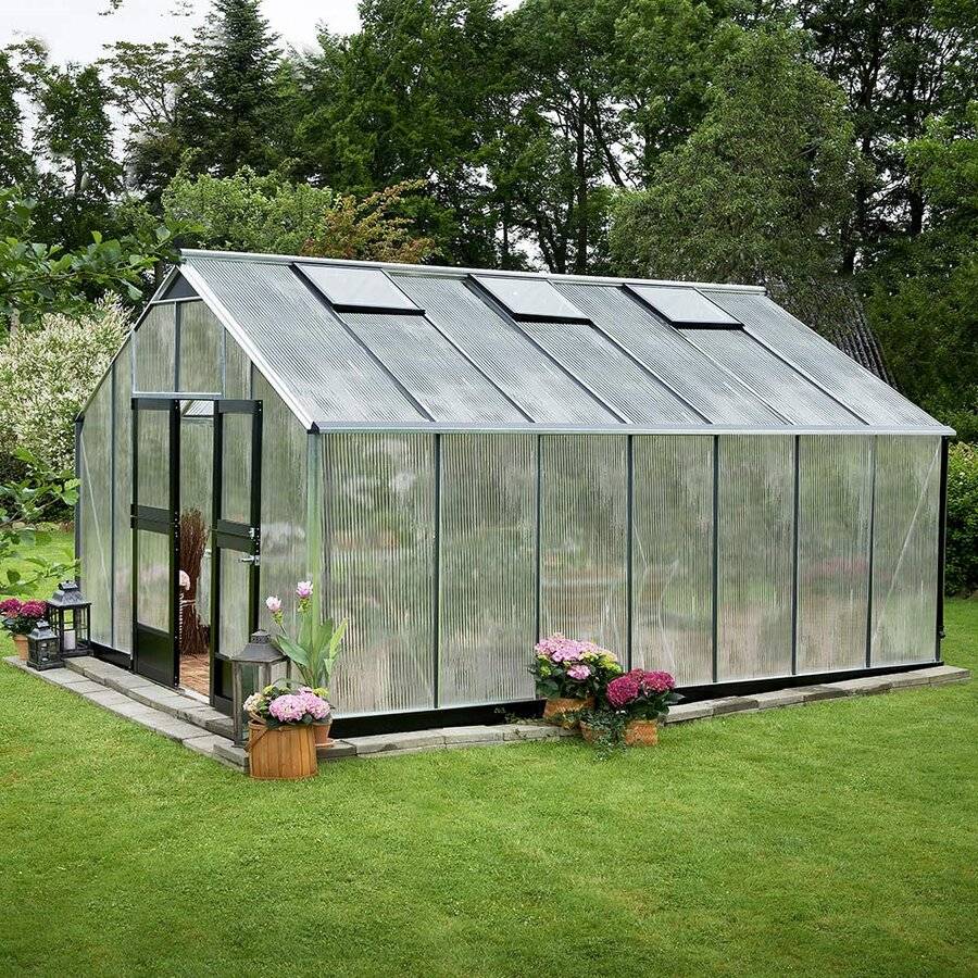 Juliana - Serre en polycarbonate 18,8  m² Gartner, aluminium - Juliana