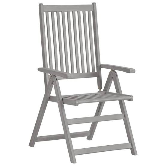 Ensemble de 5 pcs table de jardin avec chaises - mobilier de jardin Bois d'acacia massif-JU2774 - Image 7