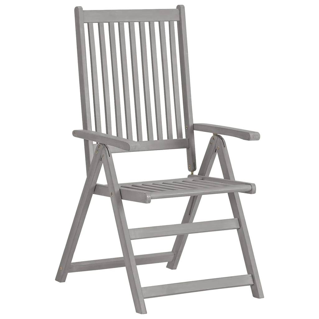 Ensemble de 5 pcs table de jardin avec chaises - mobilier de jardin Bois d'acacia massif-JU2774 - Image 7