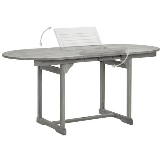 Ensemble de 5 pcs table de jardin avec chaises - mobilier de jardin Bois d'acacia massif-JU2774 - Image 5