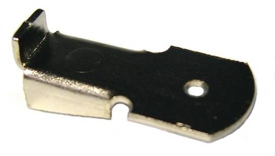 Taquet standard pour crémaillère acier MONIN SAS - Longueur 32 mm - Acier nickelé - 522130