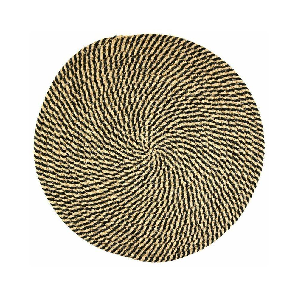 Aubry Gaspard - Set de table rond en jute naturelle (Lot de 6) - Imagen 3
