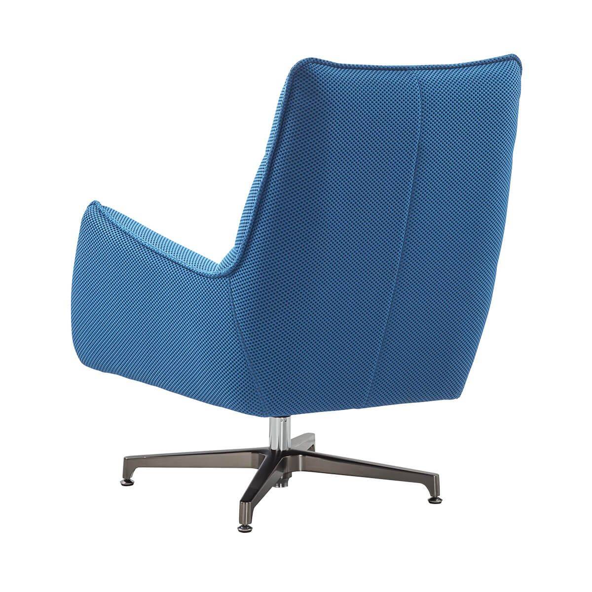 ALTOBUY - Fauteuil pivotant tissu maille mesh 3D bleu pied métal - RIVOLI - Image 8