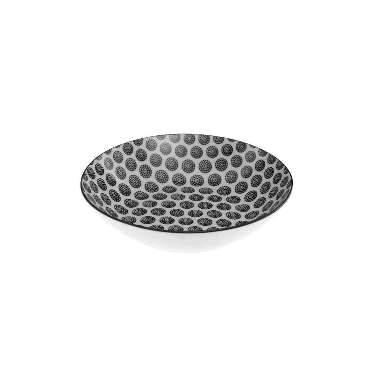 Service de Table 18 Pièces "Bohemia Rond" 27cm Noir - Image 5