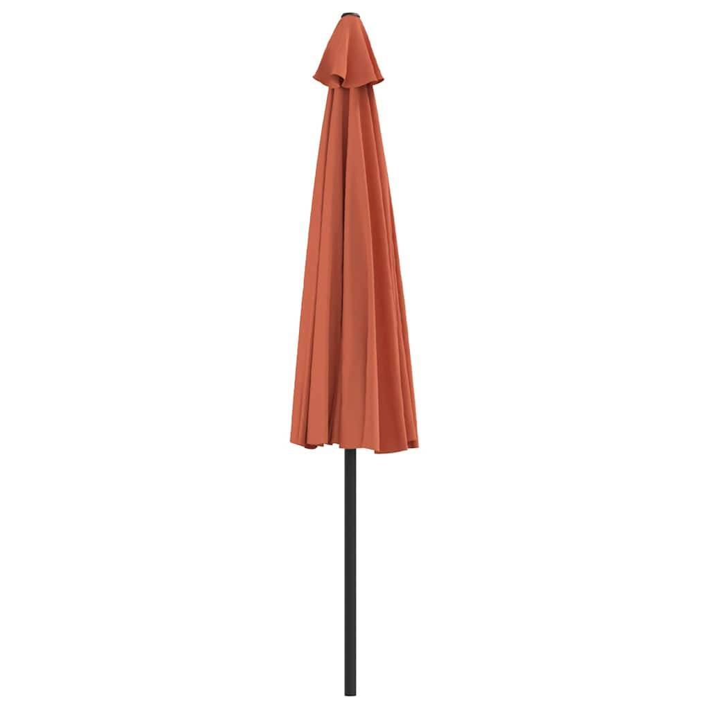 Vidaxl - Parasol de balcon et mât en aluminium Terre cuite 300x155x223cm vidaXL 312503 - Imagen 6