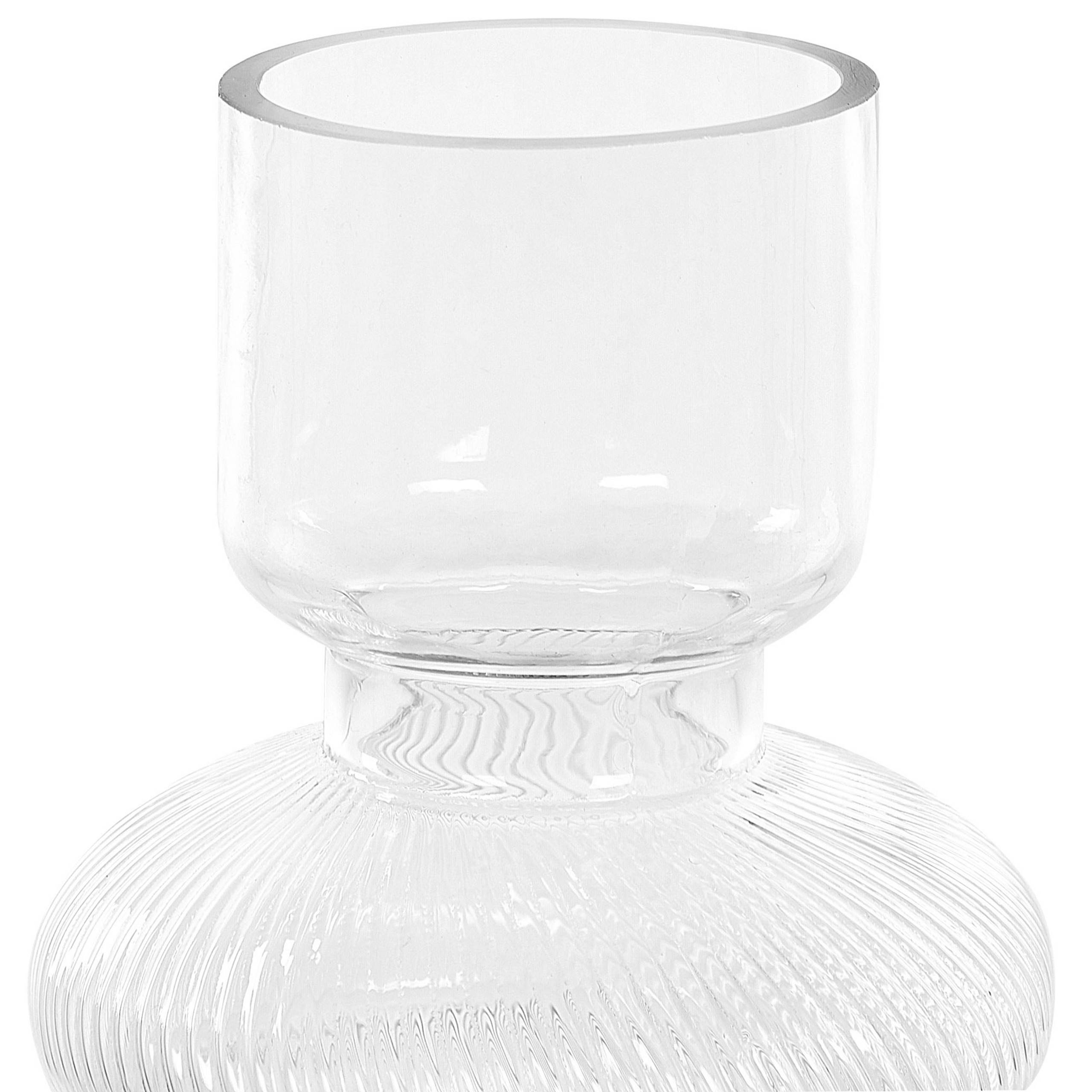 Beliani - Vase à fleurs Verre Transparent RODIA - 14x14x24- Beliani - Image 4