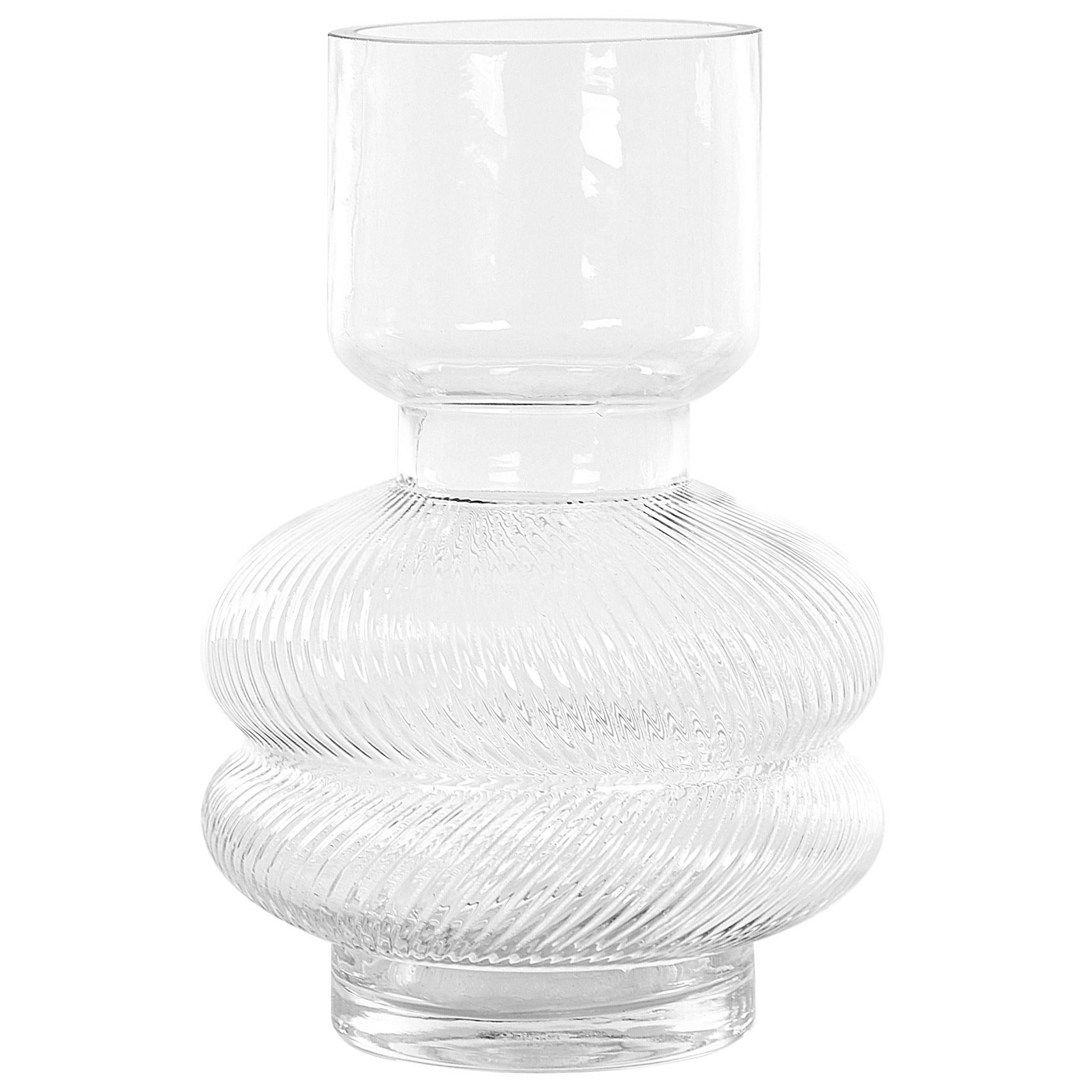 Beliani - Vase à fleurs Verre Transparent RODIA - 14x14x24- Beliani - Image 2