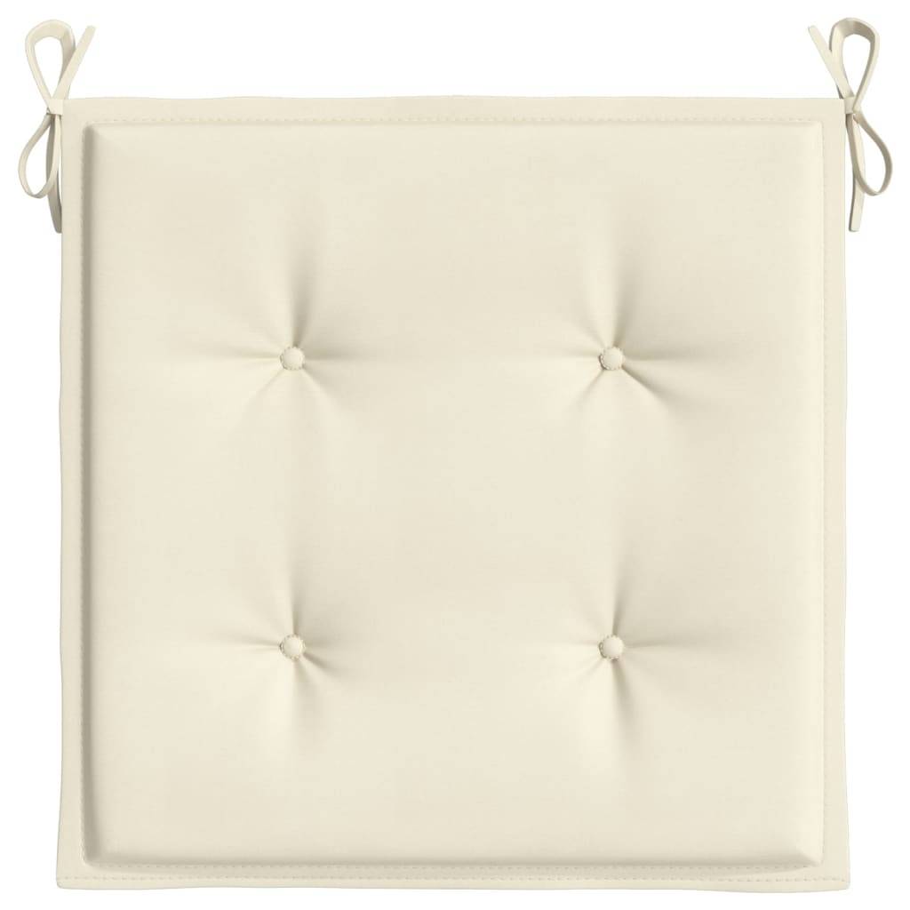 PANGIVO - Coussins de chaise jardin tissu oxford crème 50 x 50 x 4 cm - PANGIVO - Image 6