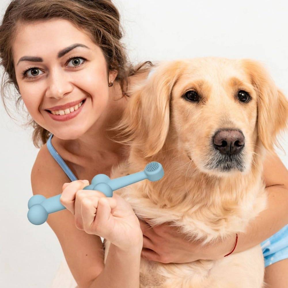 Soin bucco-dentaire-Lot de 2 brosses à dents silicone pour chien/chat - Living123 - Image 7