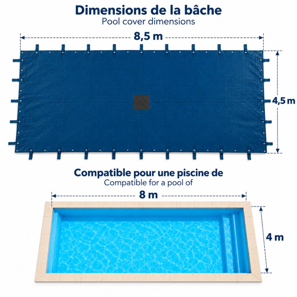 Terre Jardin - Bâche piscine rectangulaire - Image 2