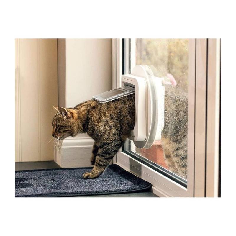 Trixie - Chatière à puce Electronique 21 x 21 cm extérieur,  4 positions SureFlap pour chat - Imagen 4