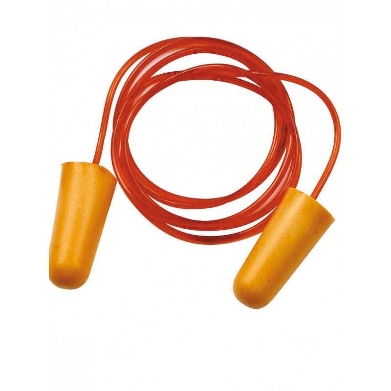 Boite 200 paires de Bouchons d'oreilles cordon PU 34 dB SINGER - HGB030C - Image 1