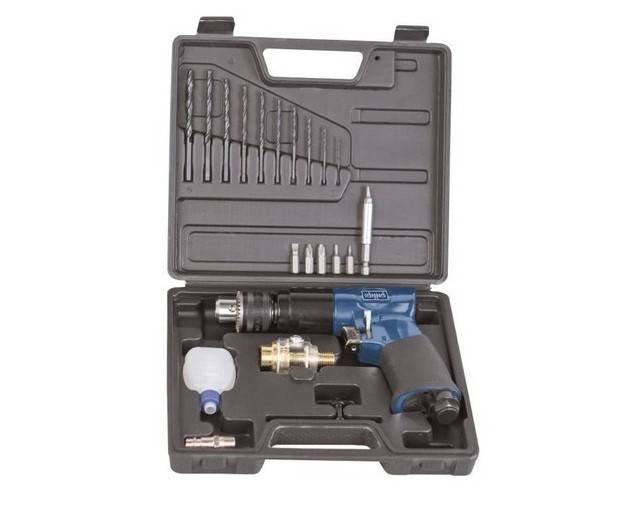 Scheppach - Perceuse pneumatique 3/8' SCHEPPACH avec accessoires - 10mm 6.3bar - 7906100714 - Imagen 2