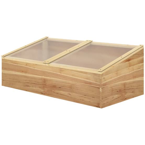 ComfortXL - Mini Serre de Forçage Bois Sapin et Polycarbonate pour semis et aromates 100x50x36cm - ComfortXL Outdoor Living - Image 2