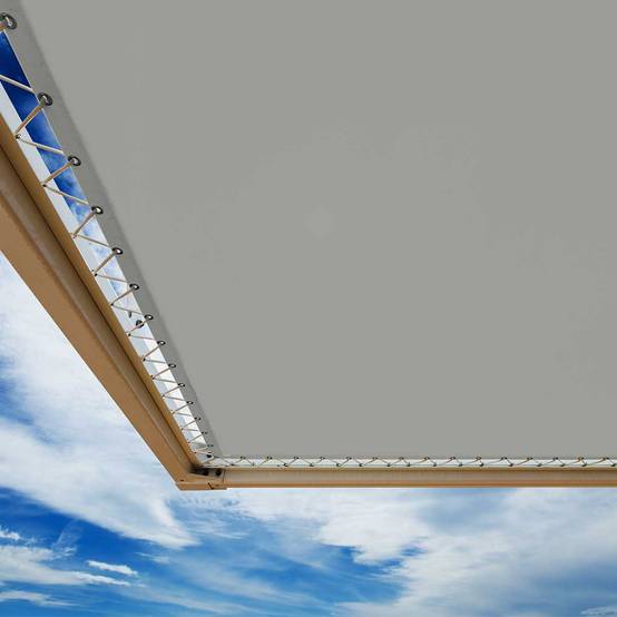 Toile Pergola Grise 10x15 m XP640PR - Garantie 10 ans - Bâche Pergola ou Tonnelle étanche en PVC - Made in France TECPLAST - Imagen 2