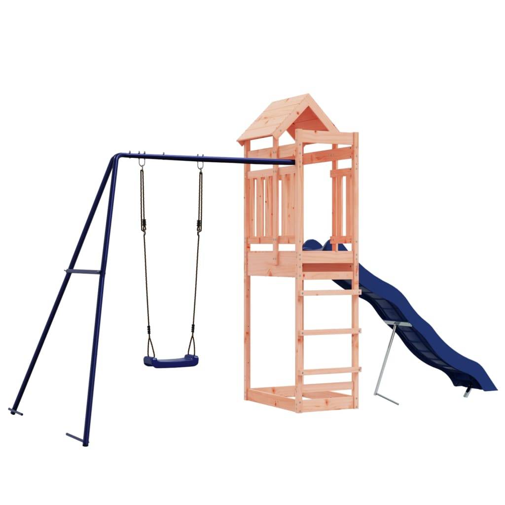 Helloshop26 - Aire de jeux d'extérieur balançoires toboggan portiques robuste jeux jardin 422 x 185 x 238 cm bois massif de douglas - Imagen 1