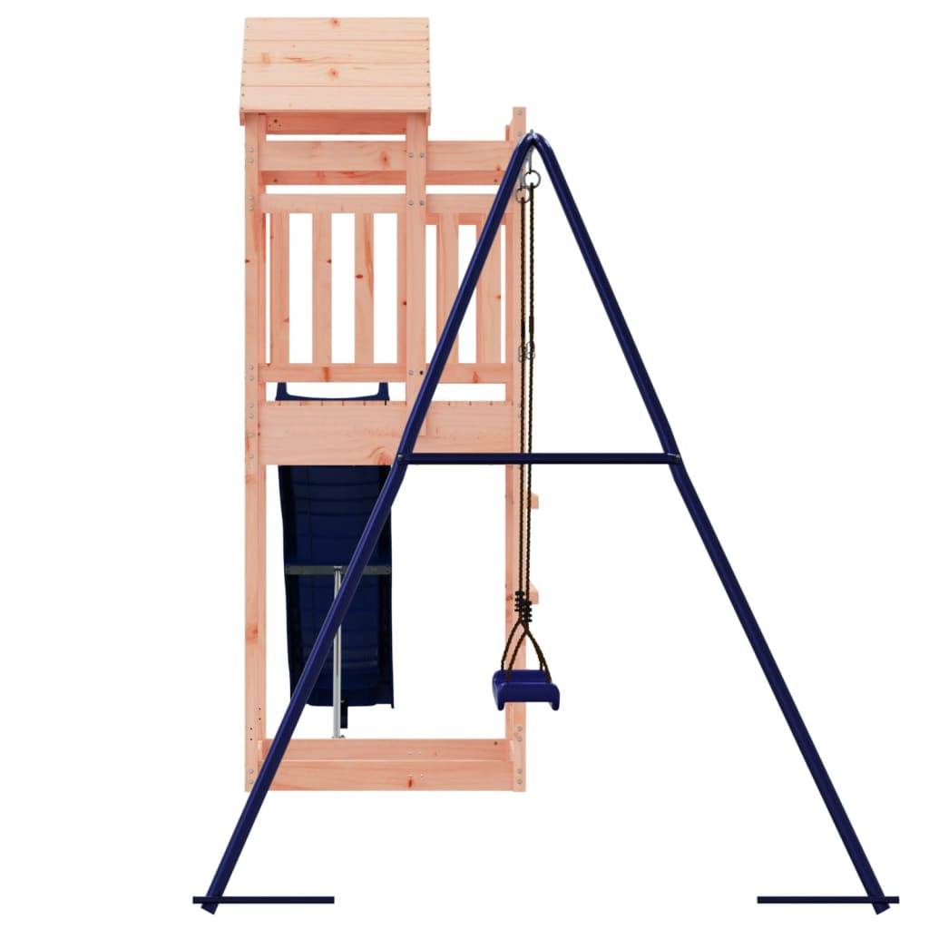 Helloshop26 - Aire de jeux d'extérieur balançoires toboggan portiques robuste jeux jardin 422 x 185 x 238 cm bois massif de douglas - Imagen 4
