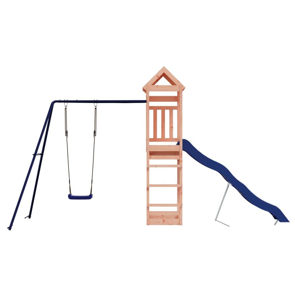 Helloshop26 - Aire de jeux d'extérieur balançoires toboggan portiques robuste jeux jardin 422 x 185 x 238 cm bois massif de douglas - Imagen 2