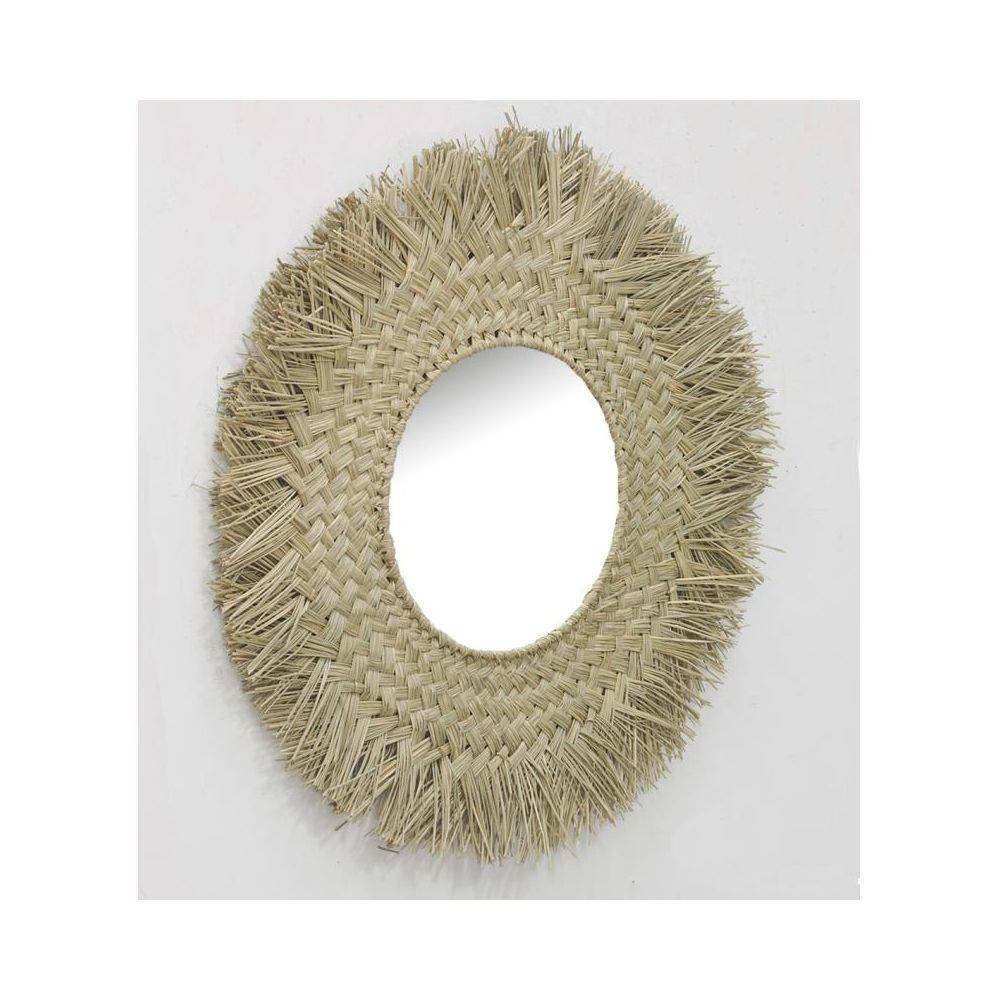 Aubry Gaspard - Miroir en jonc à franges - Imagen 3
