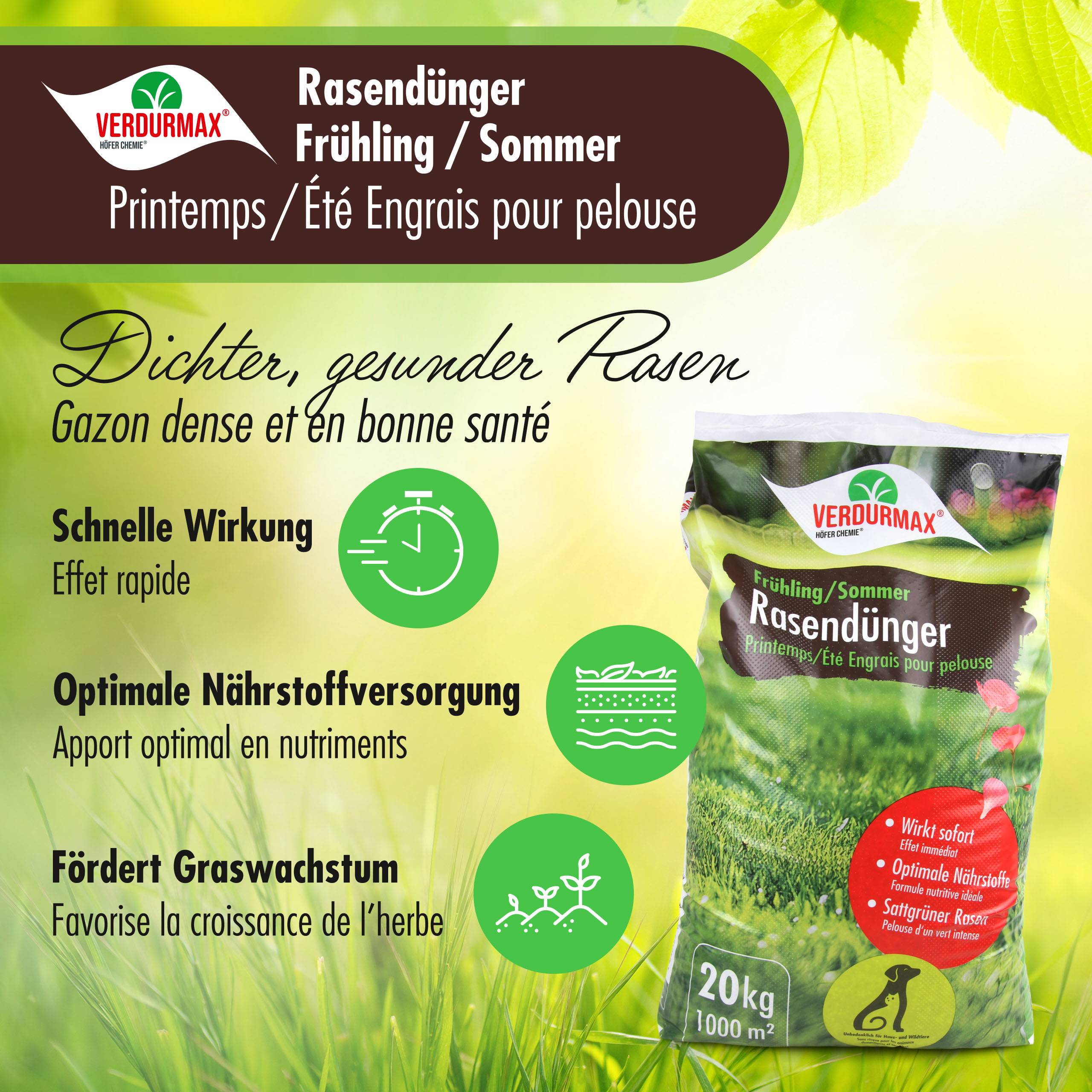 Engrais pour gazon VERDURMAX® Printemps / Été x 2 - Image 4