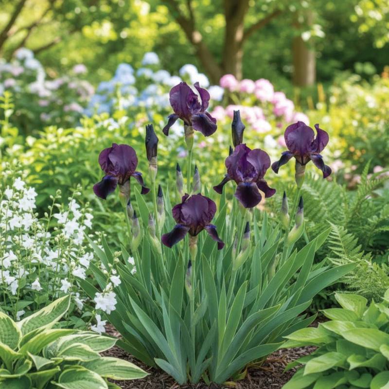 Iris nain lilliput Bingo à fleurs Violette/ - feuillage Caduc - Godet - 5/20 cm - Imagen 1