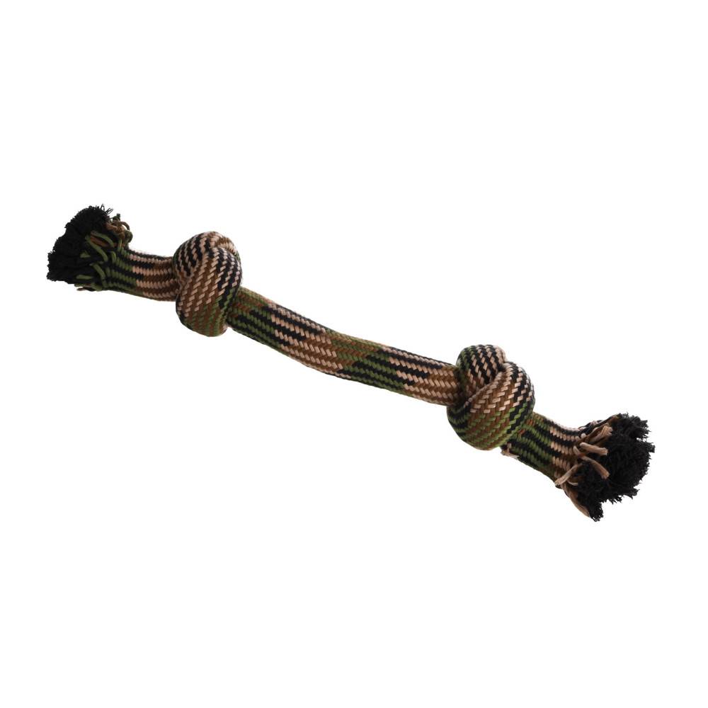 Jouet Corde avec 2 nœuds Camouflage ø 10 x 53 cm pour chien - Imagen 1
