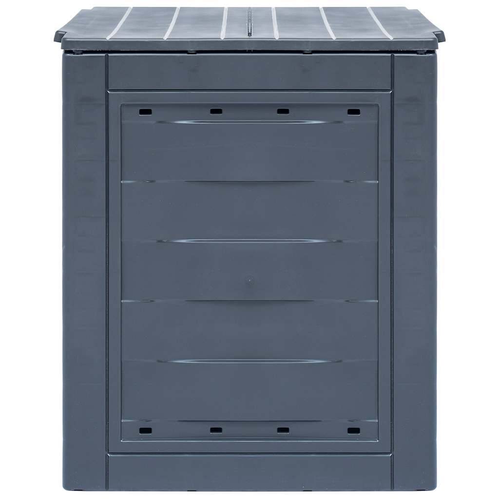 Lot de 3 Composteurs Jardin Plastique aspect Rotin Très Grande Capacité 780L pour Déchets Verts Gris - ComfortXL Outdoor Living - Image 3