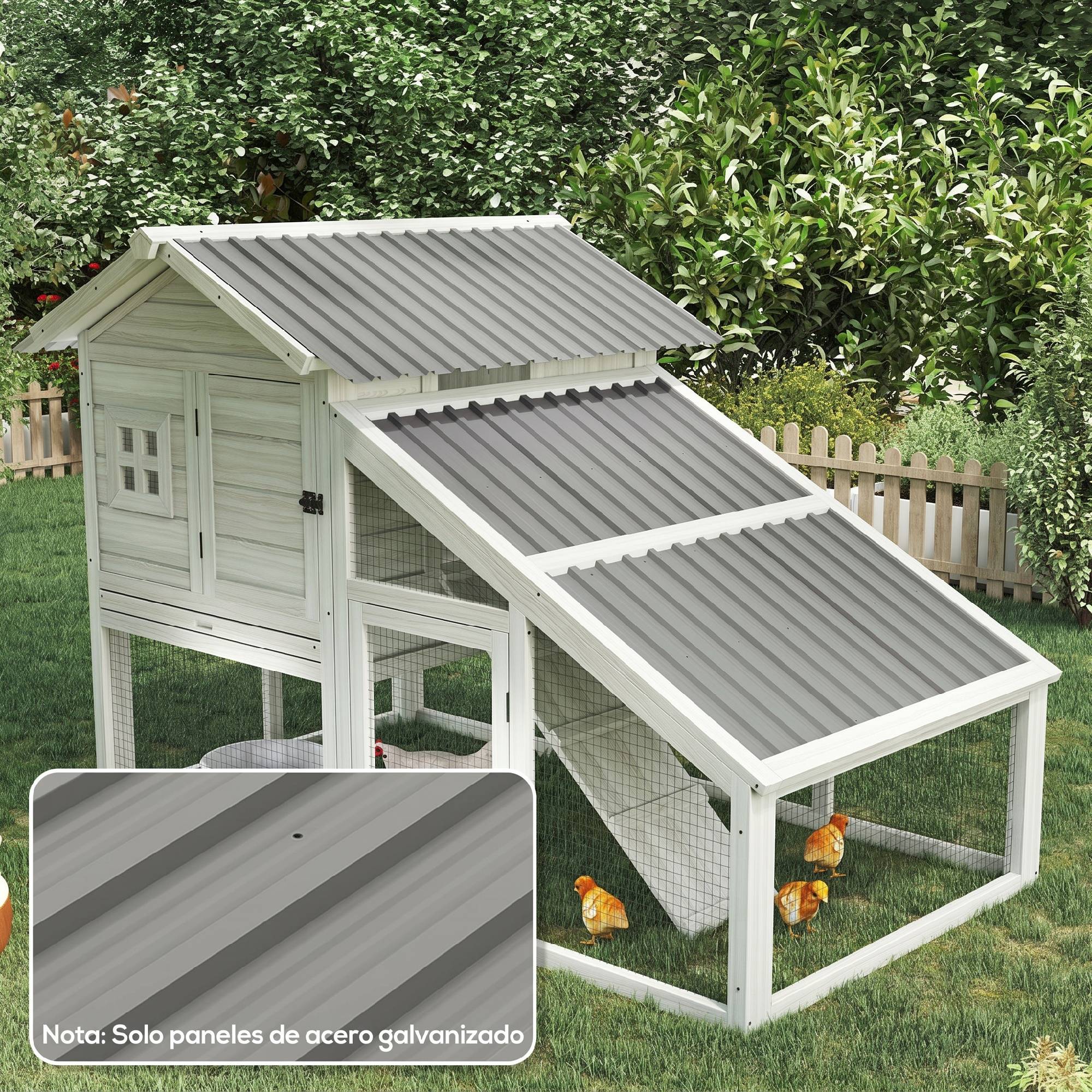 Ensemble de 12 panneaux de toiture en acier galvanisé, 7 m², pour abri de jardin, 129 x 45 cm, gris clair - Image 4