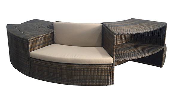 Netspa - Spa portable semi-rigide Vita rond Bulles 4 places avec mobilier - Netspa - Imagen 6