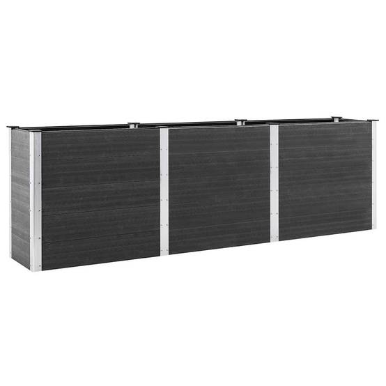 ComfortXL - Jardinière haute et longue en composite WPC pour terrasse et jardin Gris 300x50x91cm – ComfortXL Outdoor Living - Image 2