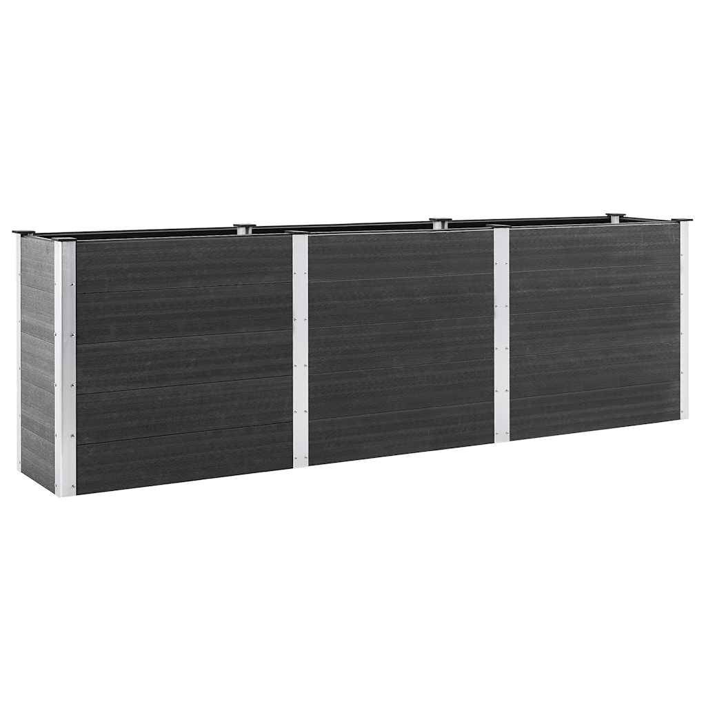 ComfortXL - Jardinière haute et longue en composite WPC pour terrasse et jardin Gris 300x50x91cm – ComfortXL Outdoor Living - Image 2