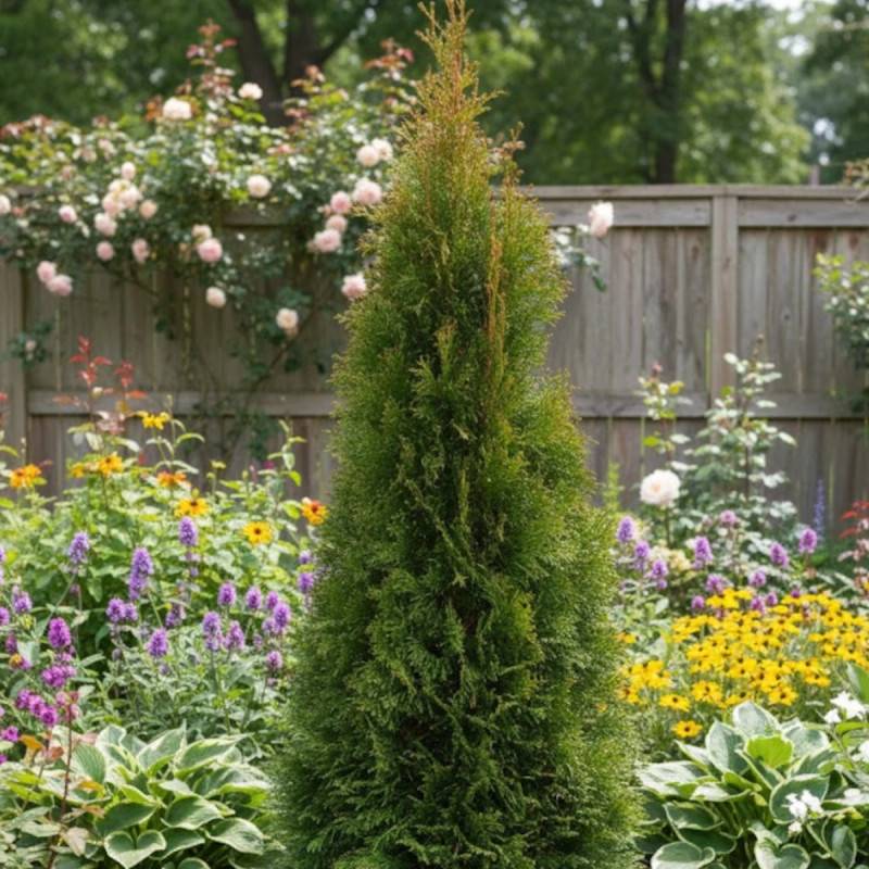 Thuya du Canada Emeraude, Thuja occidentalis - Pot de 15L - 120/150 cm - Image 3