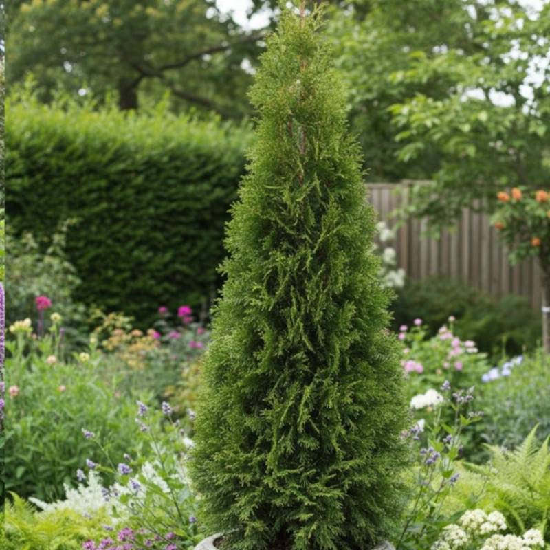 Thuya du Canada Emeraude, Thuja occidentalis - Pot de 15L - 120/150 cm - Image 2