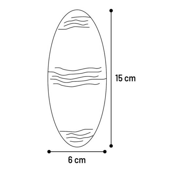 Un Os de seiche blanc 15 cm avec support pour oiseaux - Image 3