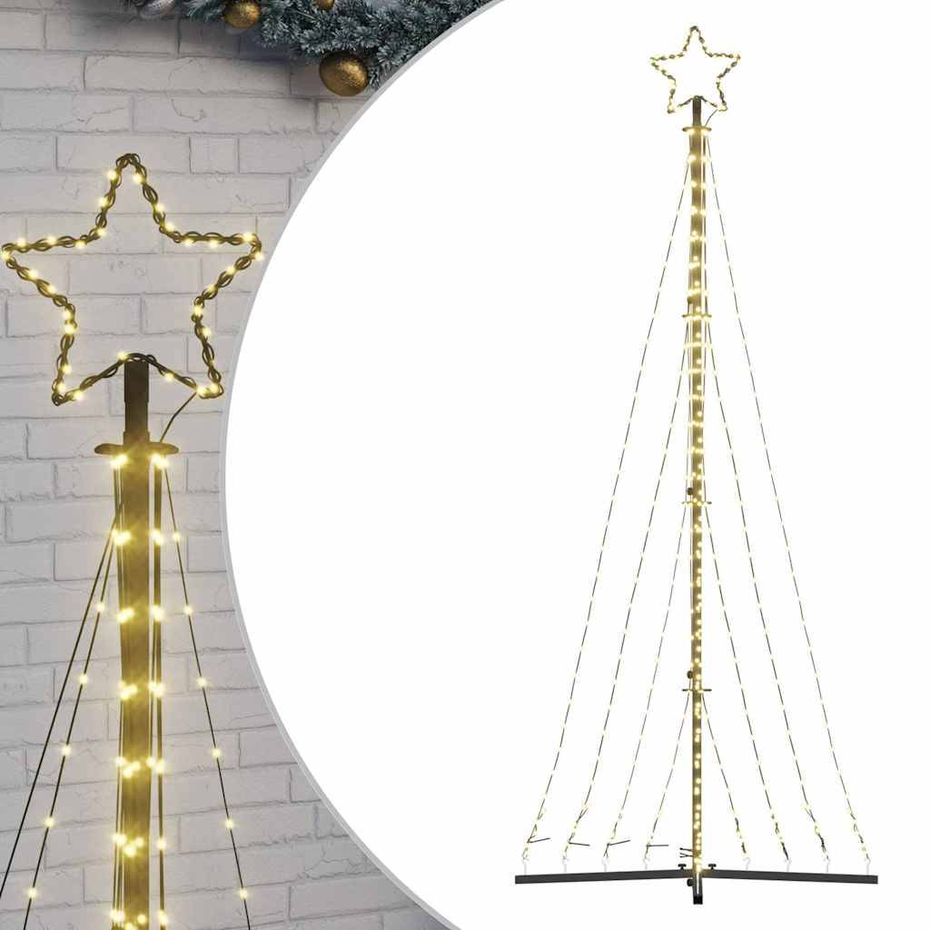Sapin de Noël | Arbre de Noël à LED 447 LED blanc chaud 250 cm Maison Chic - Image 1