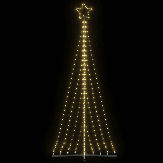 Sapin de Noël | Arbre de Noël à LED 447 LED blanc chaud 250 cm Maison Chic - Image 2