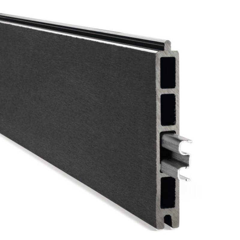 Kit clôture composite et aluminium sur platine L7.20m x H1m gris anthracite - Easy Clôture - Image 3