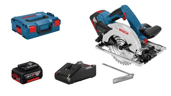 Bosch - Scie circulaire GKS 18V-57 G pour bois BOSCH - 2 batteries + chargeur - en L-Boxx - accessoires - 06016A2106 - Image 2