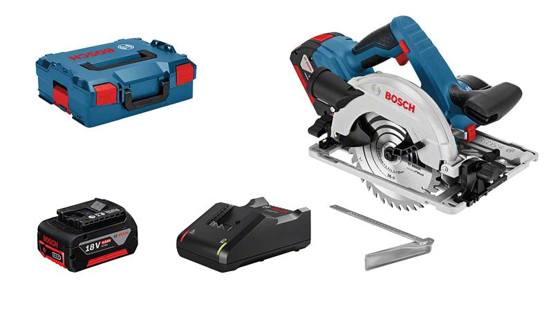 Bosch - Scie circulaire GKS 18V-57 G pour bois BOSCH - 2 batteries + chargeur - en L-Boxx - accessoires - 06016A2106 - Image 2