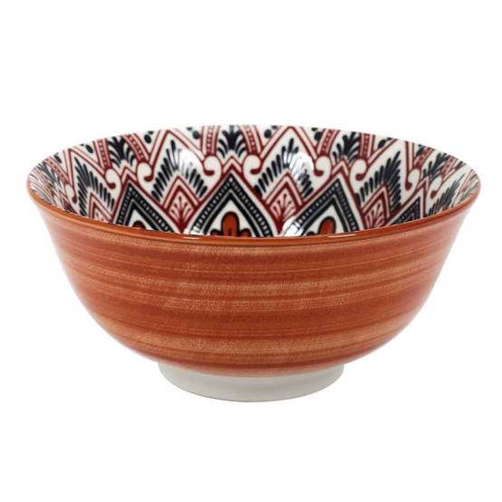 The Home Deco Factory - Coupelle en Céramique "Mandala" 57cl Orange - Image 1