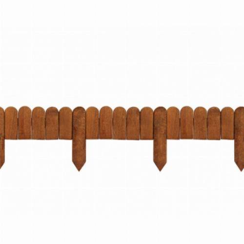 Jardipolys - Bordurette OAK en bois de chêne brun L114 x H30 - Imagen 2