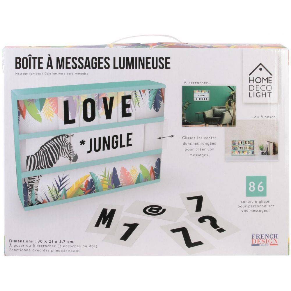 The Home Deco Factory - Boite lumineuse à message Exotique - Image 4