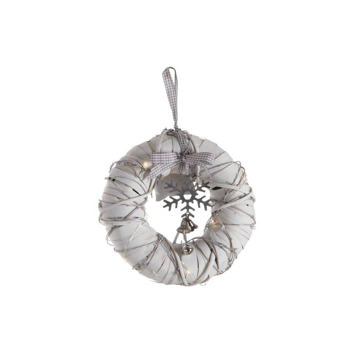 Aubry Gaspard - Couronne de porte lumineuse en bois - Imagen 1