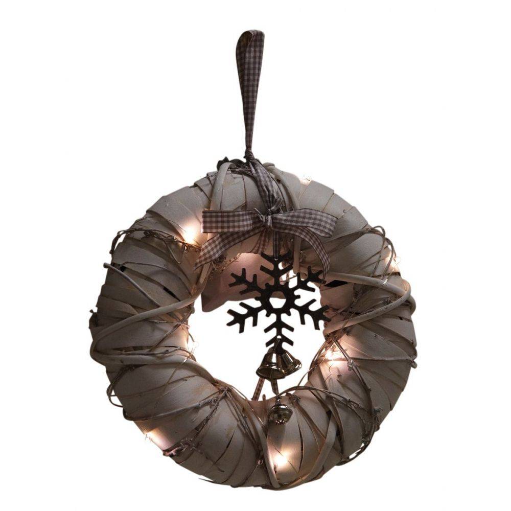 Aubry Gaspard - Couronne de porte lumineuse en bois - Imagen 2