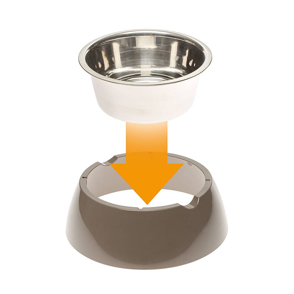 Ferplast - Ferplast Gamelle pour chien Gamelle pour chat Jolie - Gamelles pour chien en acier inoxydable pour l'eau et la nourriture avec support en plastique, - Imagen 5