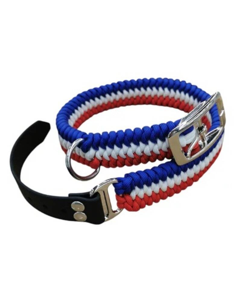 France Croquettes - Collier artisanal paracorde "patriote" S pour chien, FranceCroquettes - Imagen 2