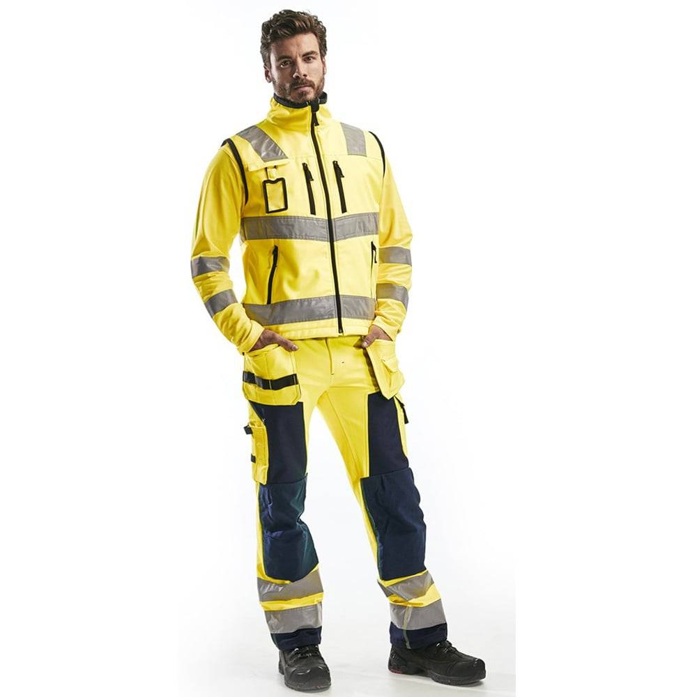 Gilet sans manches haute visibilité Blaklader Softshell Jaune L - Image 2
