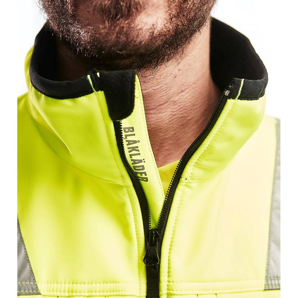 Gilet sans manches haute visibilité Blaklader Softshell Jaune L - Image 5